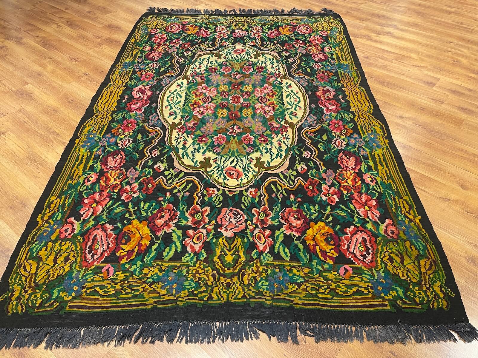 Orijinal Eski Karabağ El Dokuma Kilim