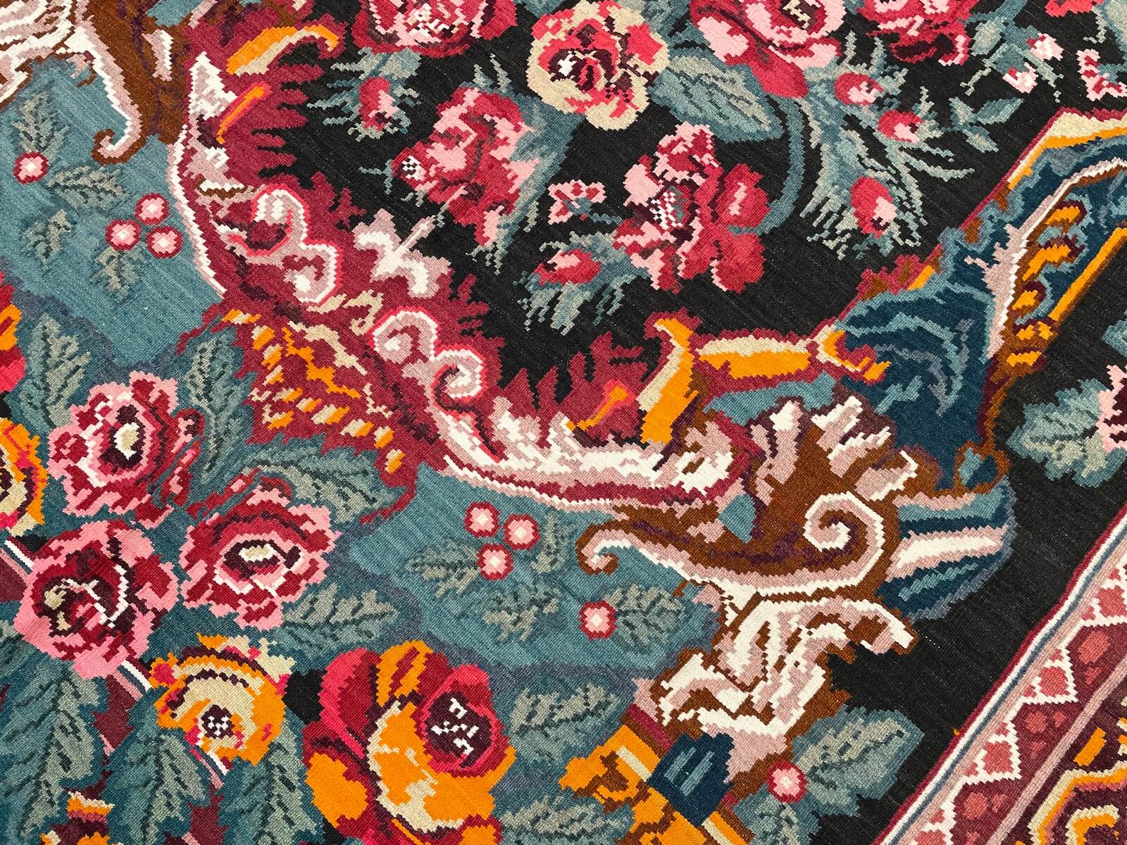Orijinal Eski Karabağ El Dokuma Kilim