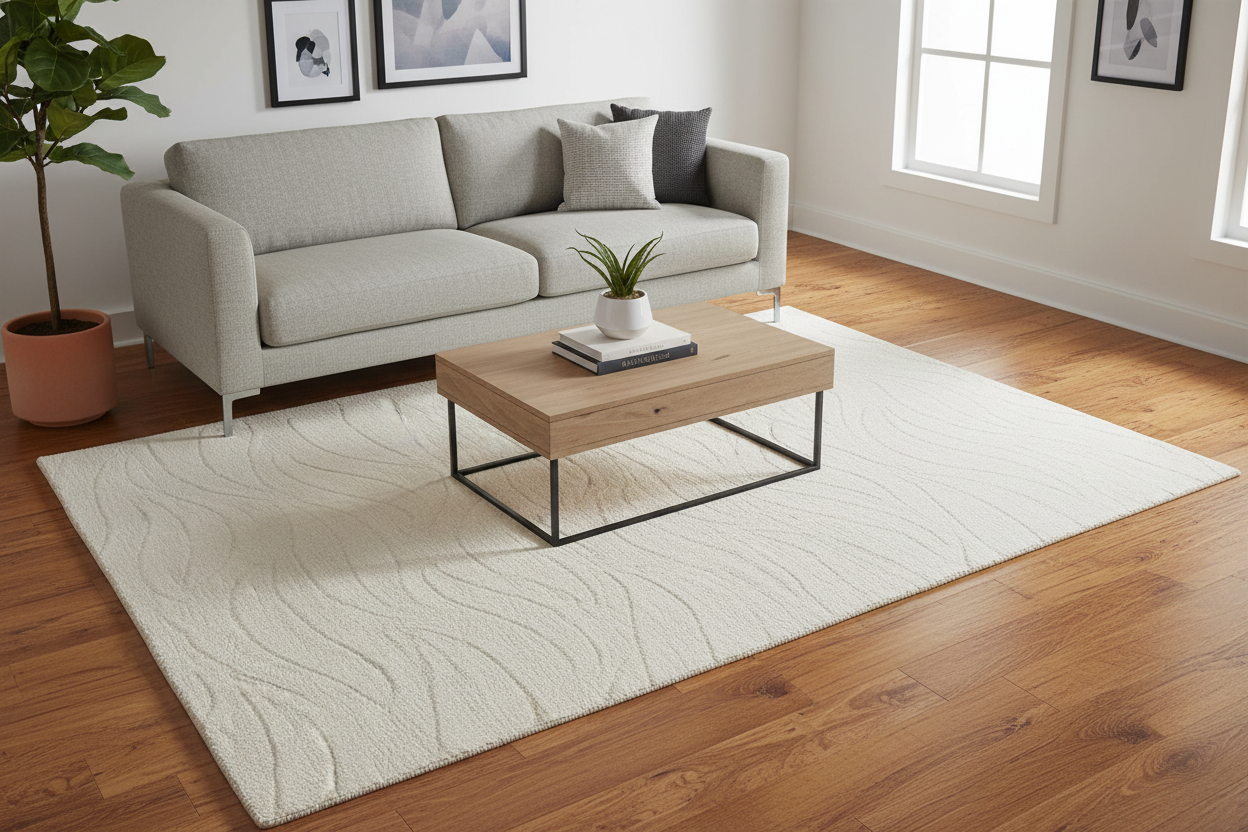 Lori El Dokuma Krem Yün Halı