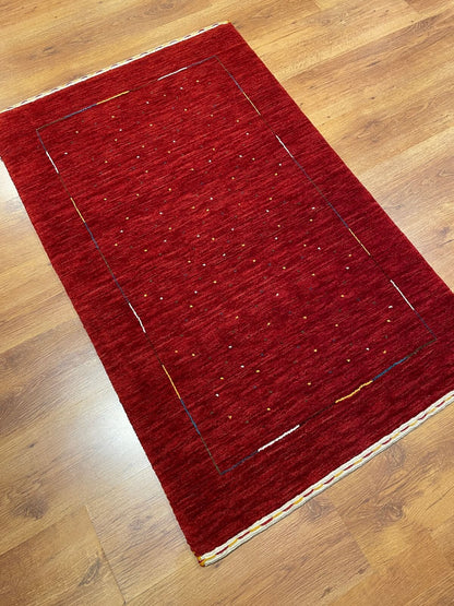 Lori El Dokuma Kırmızı Yün Halı