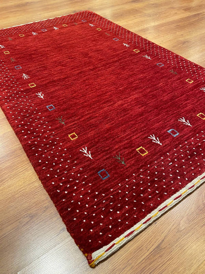 Lori El Dokuma Kırmızı Yün Halı