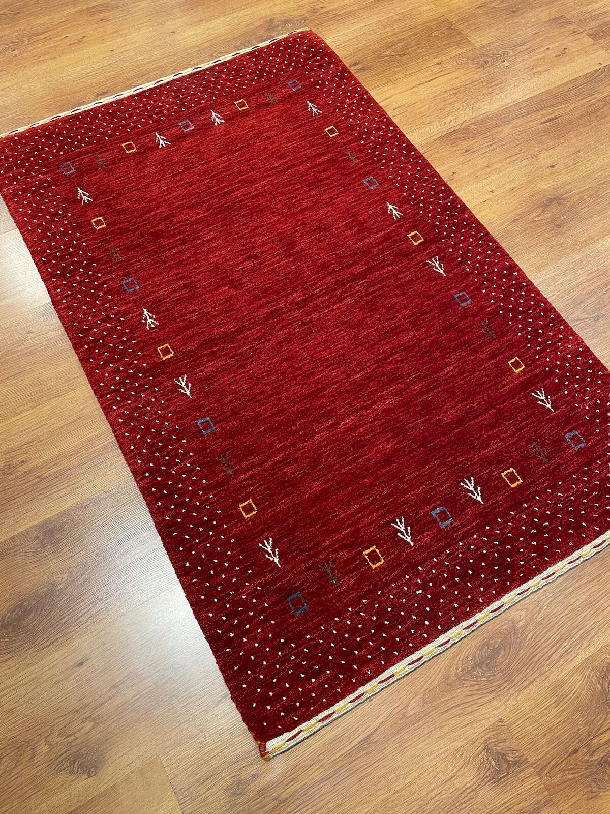 Lori El Dokuma Kırmızı Yün Halı