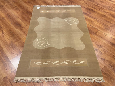Modern Pastel El Dokuma Kilim