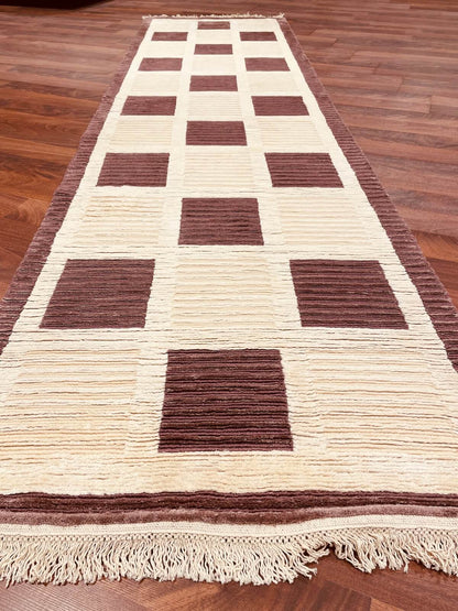 Cut Loop Serisi Nepal El Dokuma Halı Yolluk