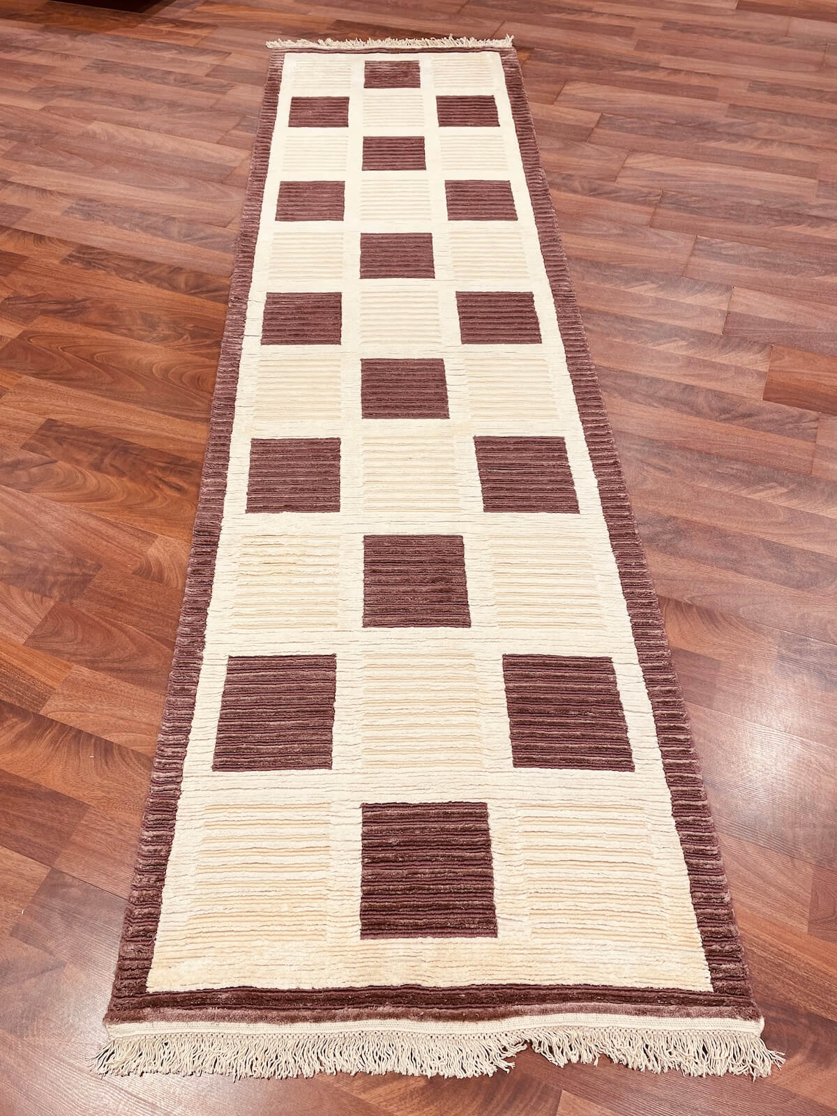 Cut Loop Serisi Nepal El Dokuma Halı Yolluk