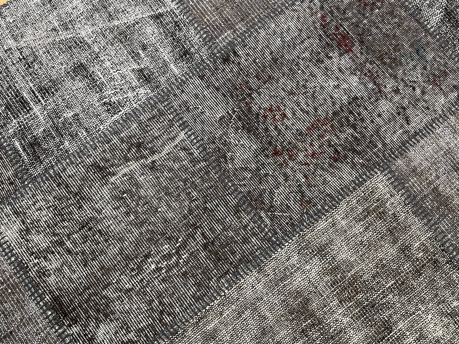 Patchwork Antrasit El Dokuma Halı