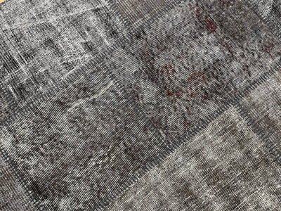Patchwork Antrasit El Dokuma Halı