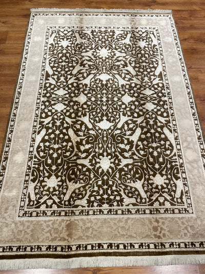 Pelas İpekli Uşak El Dokuma Halı
