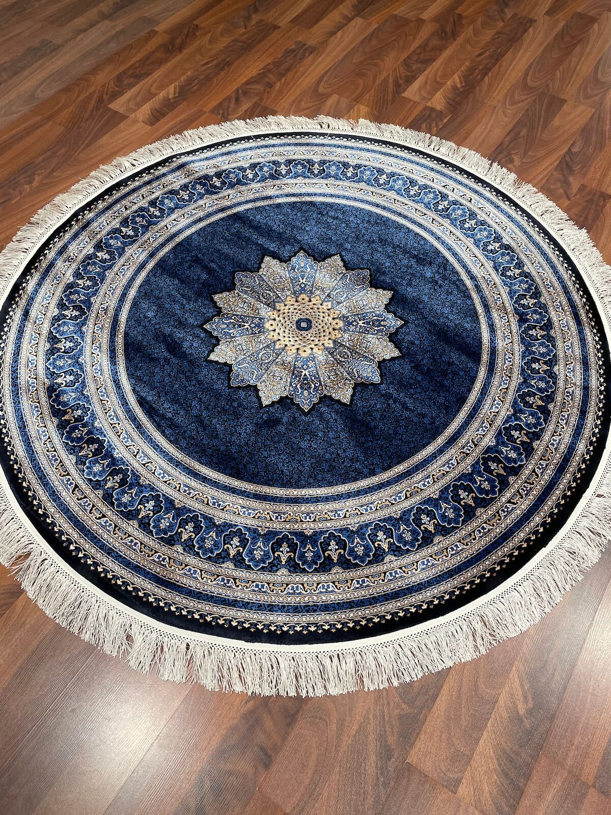 Quality Carpet Bambu Halı Yuvarlak 9179A