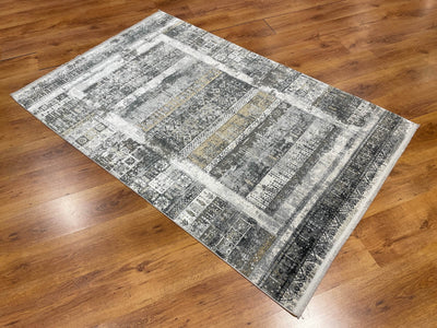 Quality Carpet Bambu Halı Tribal Gri