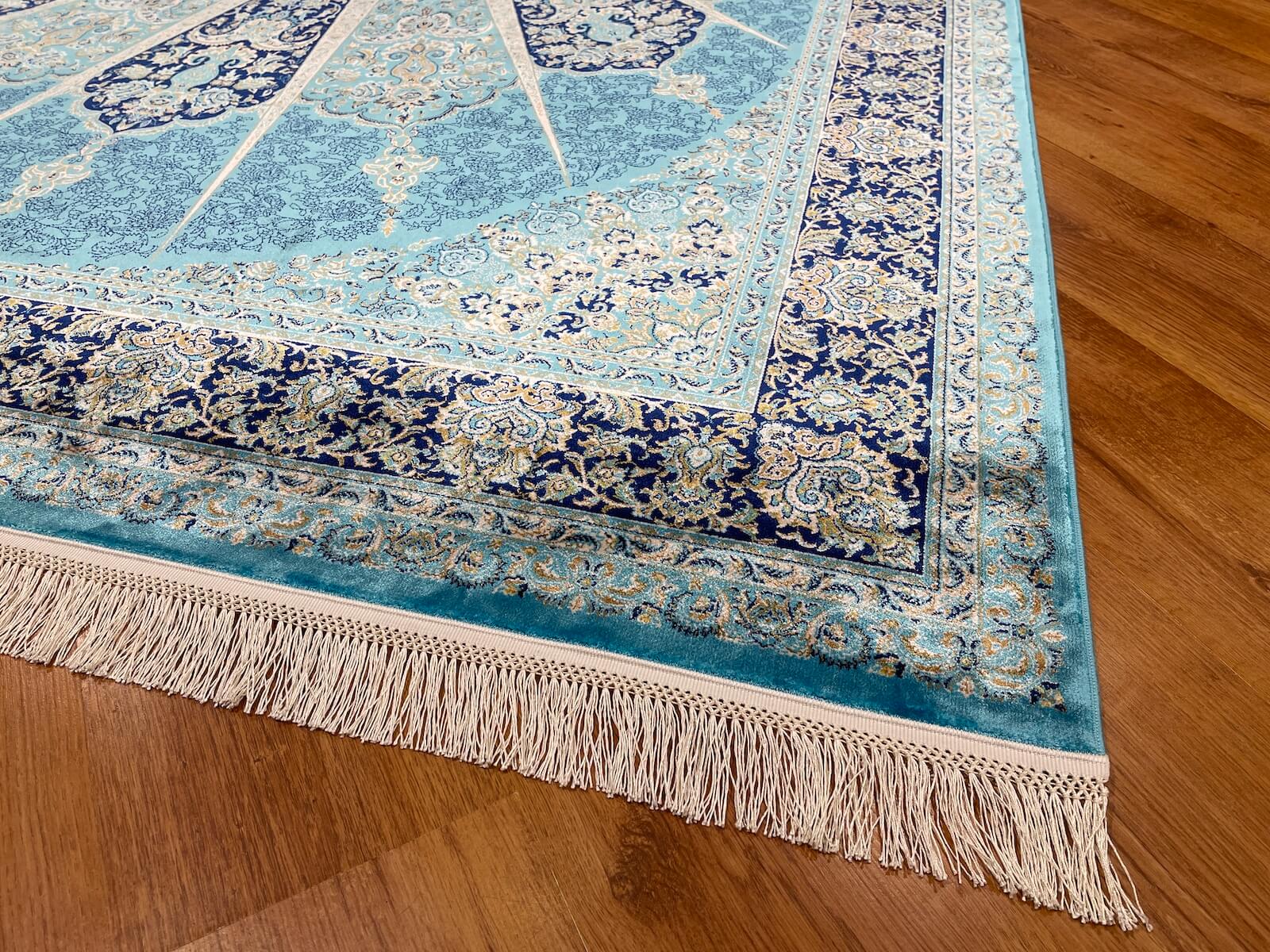 Quality Carpet Bambu Halı 39811D Türkuaz