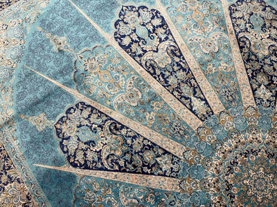 Quality Carpet Bambu Halı 39811D Türkuaz