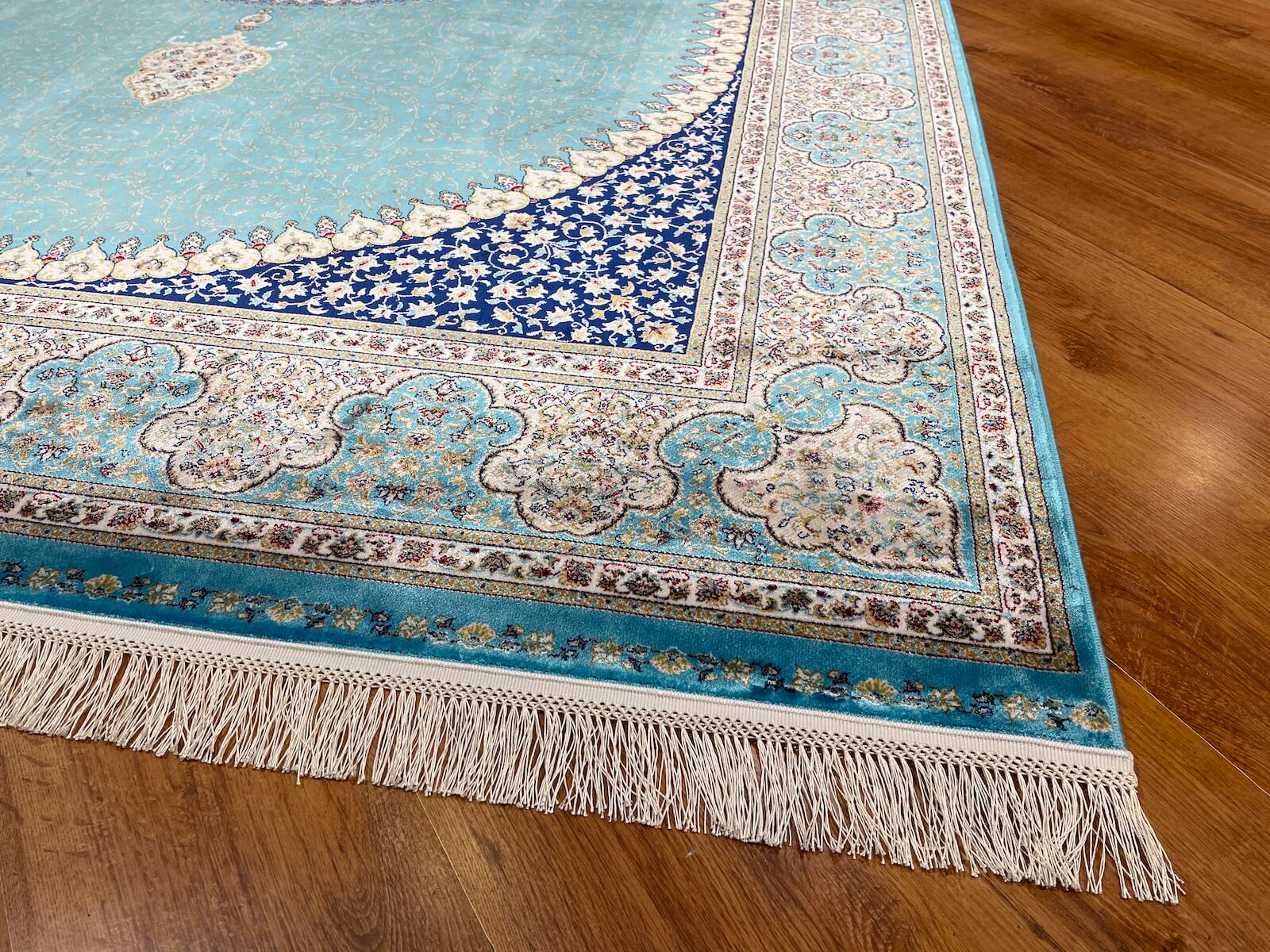 Quality Carpet Bambu Halı 39867F Türkuaz