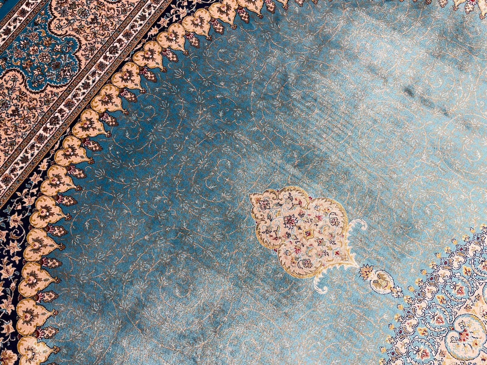 Quality Carpet Bambu Halı 39867F Türkuaz