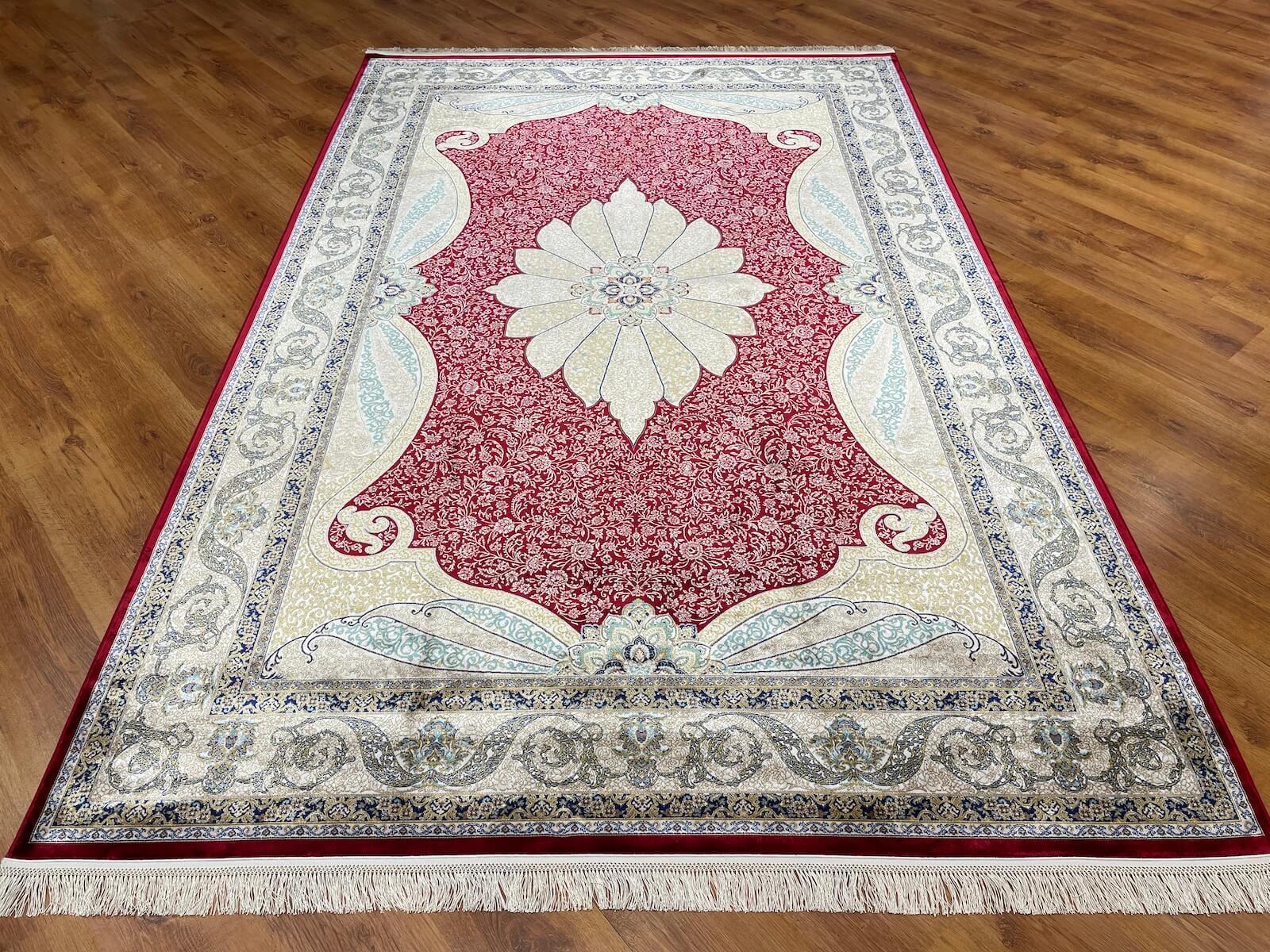 Quality Carpet Bambu Halı 40014B Red