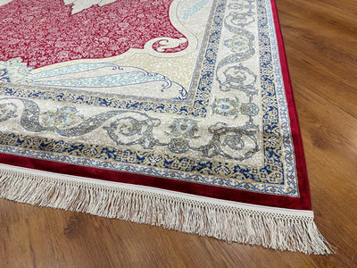 Quality Carpet Bambu Halı 40014B Red