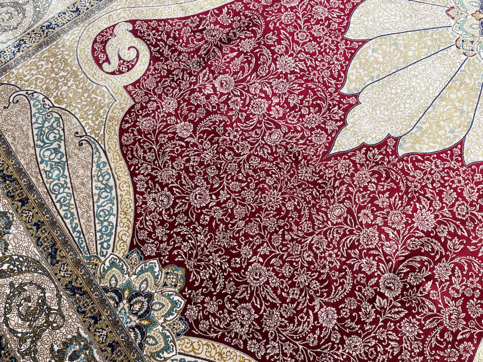 Quality Carpet Bambu Halı 40014B Red