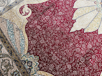 Quality Carpet Bambu Halı 40014B Red