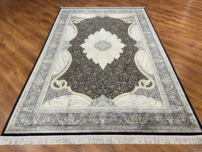 Quality Carpet Bambu Halı 40014E Navy