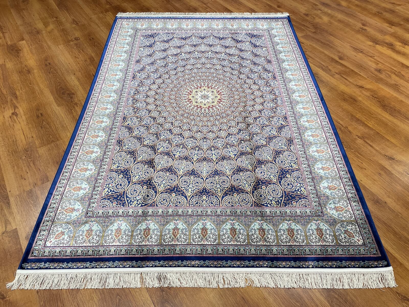 Quality Carpet Bambu Halı 40445A Navy