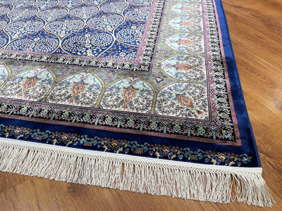 Quality Carpet Bambu Halı 40445A Navy