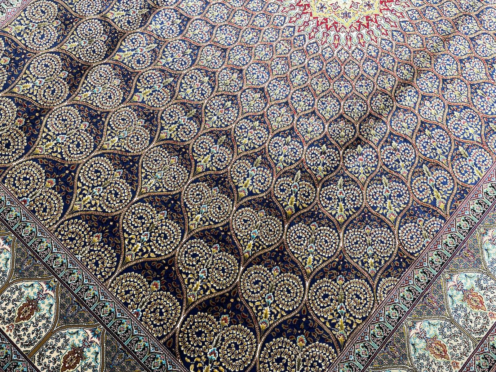 Quality Carpet Bambu Halı 40445A Navy