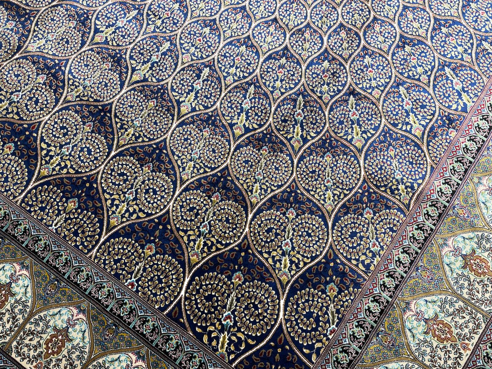Quality Carpet Bambu Halı 40445A Navy