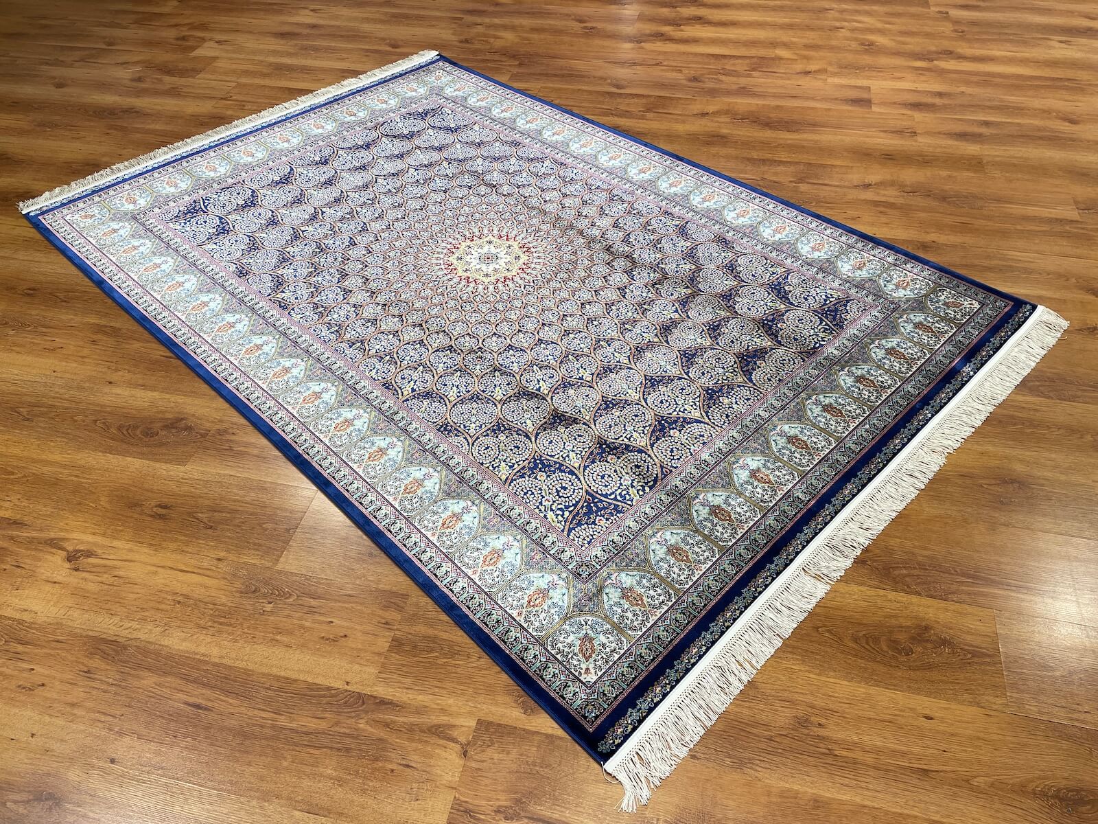 Quality Carpet Bambu Halı 40445A Navy