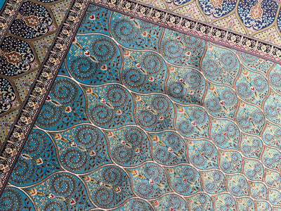 Quality Carpet Bambu Halı 40445A Türkuaz