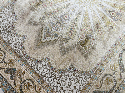 Quality Carpet Bambu Halı 52820A White