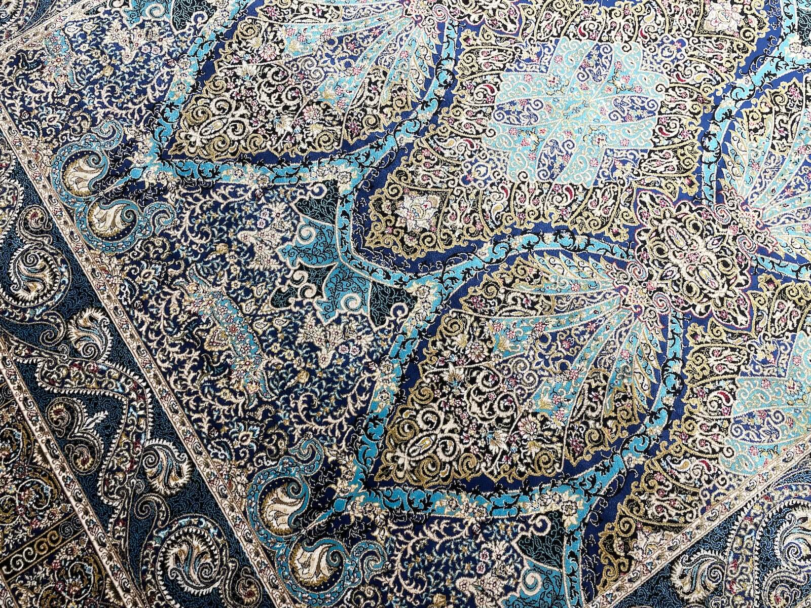 Quality Carpet Bambu Halı 52863A Navy