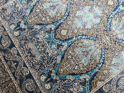 Quality Carpet Bambu Halı 52863A Navy