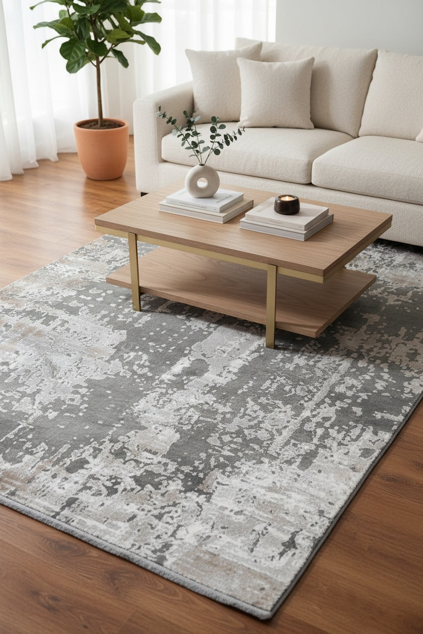 Quality Carpet Bambu Halı 5970A Grey Beige