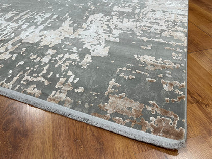 Quality Carpet Bambu Halı 5970A Grey Beige