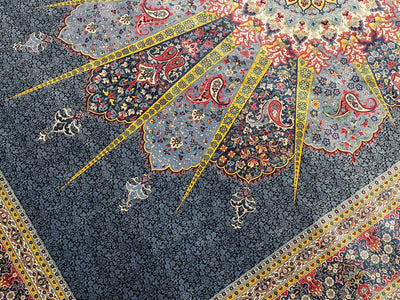 Quality Carpet Bambu Halı Qum Mavi