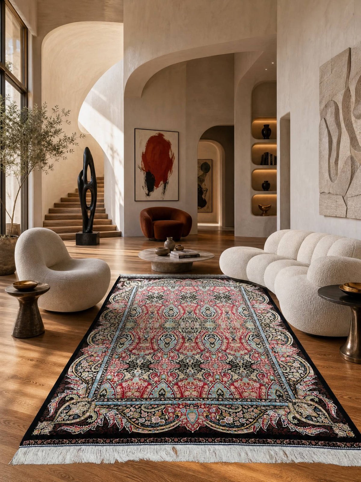 Quality Carpet Bambu Halı Qum D12