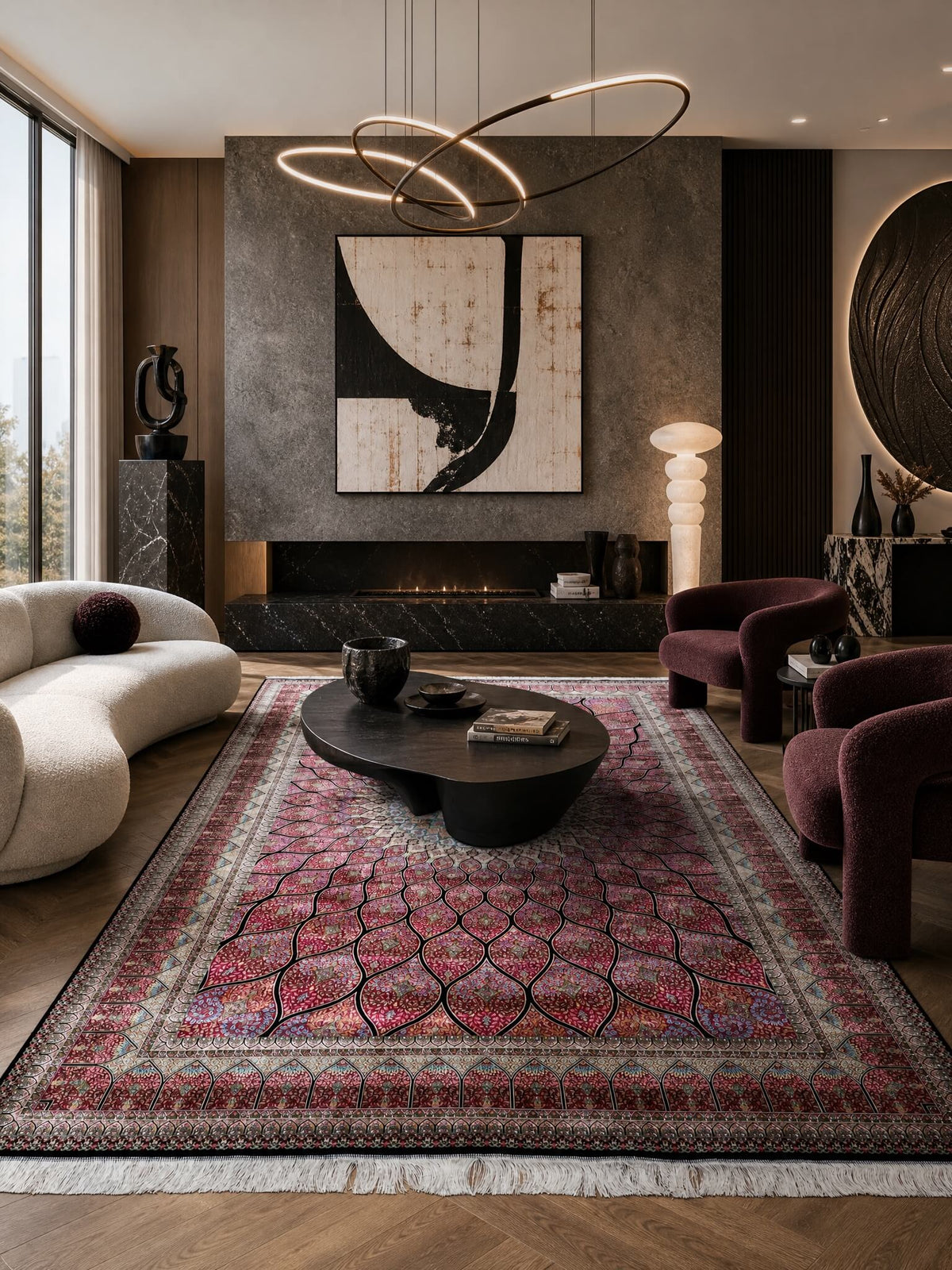 Quality Carpet Bambu Halı Qum D16