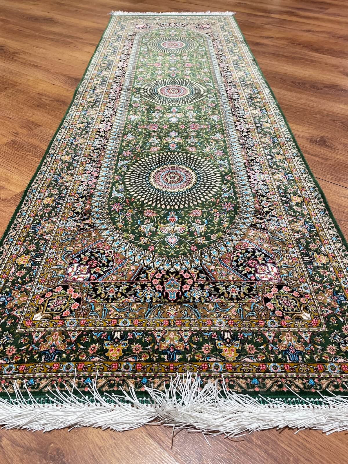 Quality Carpet Bambu Halı Yolluk Qum D18