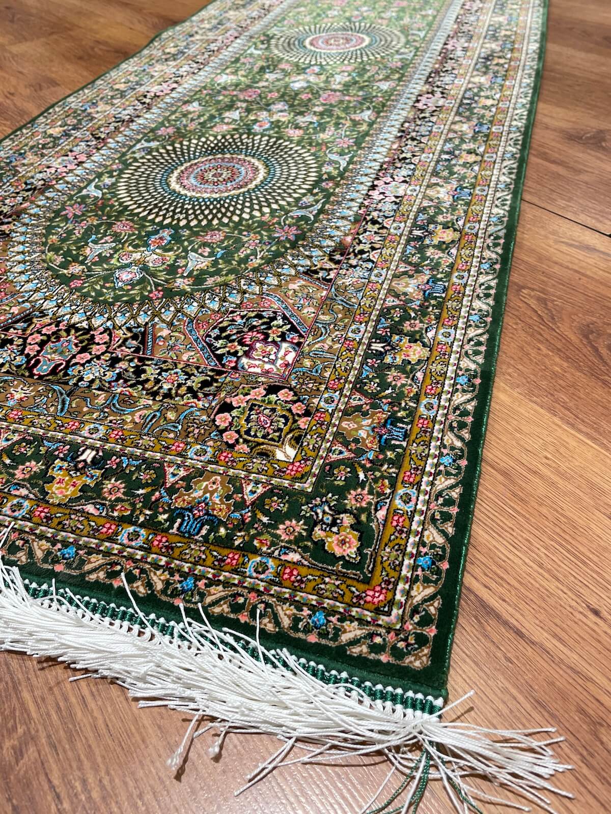 Quality Carpet Bambu Halı Yolluk Qum D18