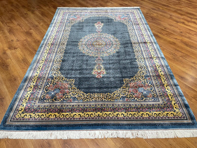 Quality Carpet Bambu Halı Qum Mavi