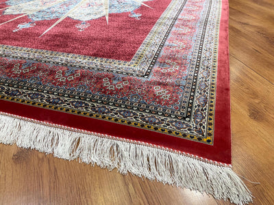 Quality Carpet Bambu Halı Qum Kırmızı