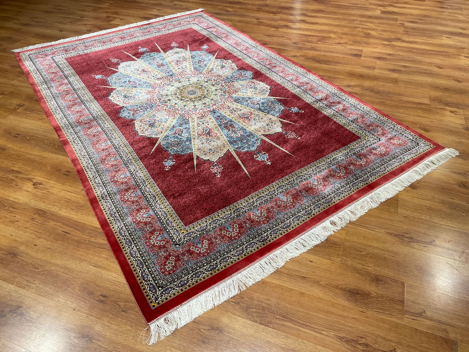 Quality Carpet Bambu Halı Kum Kırmızı