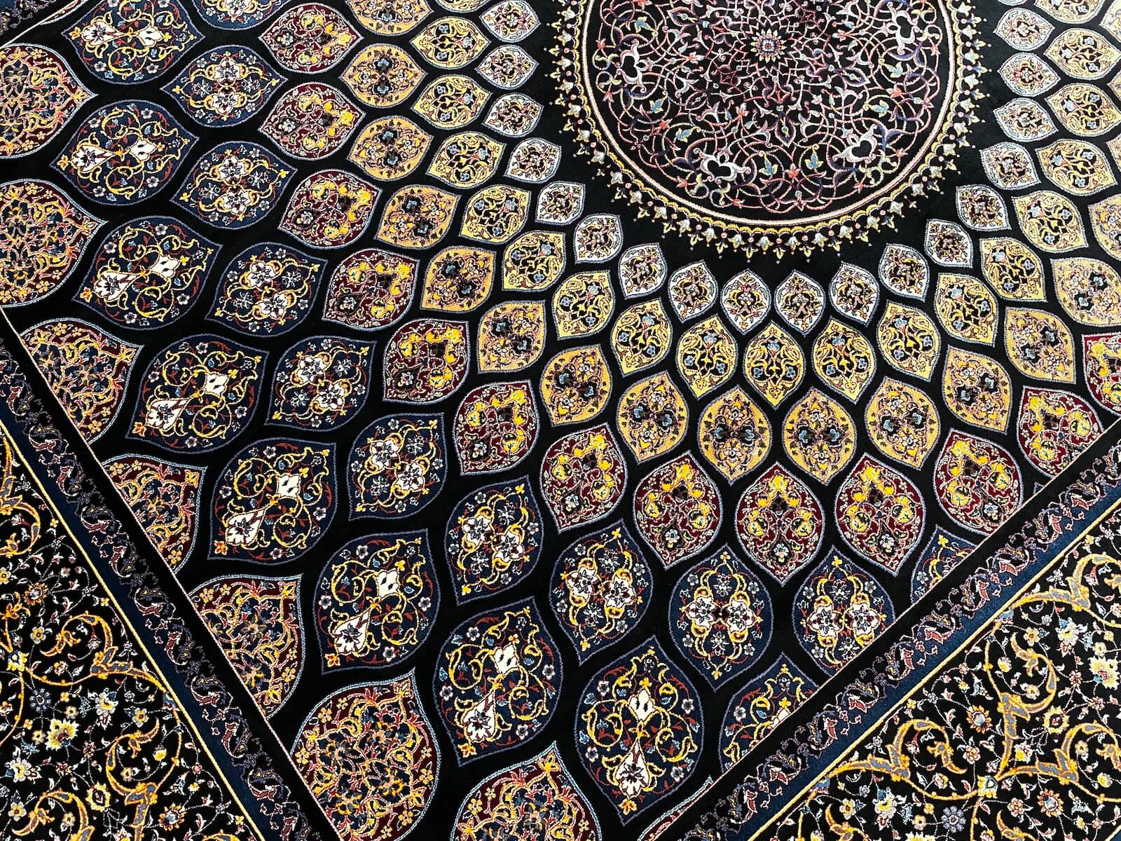 Quality Carpet Bambu Halı Kum Siyah