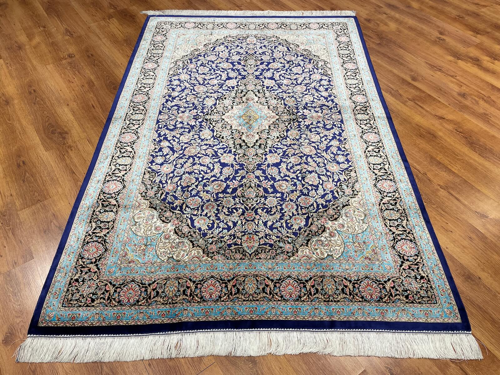 Quality Carpet Bambu Halı Kum Mavi