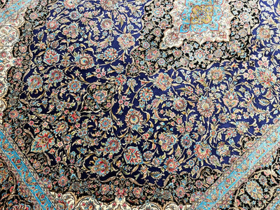 Quality Carpet Bambu Halı Qum Mavi