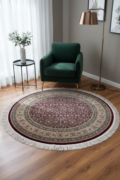 Quality Carpet Bambu Halı Yuvarlak 2001A