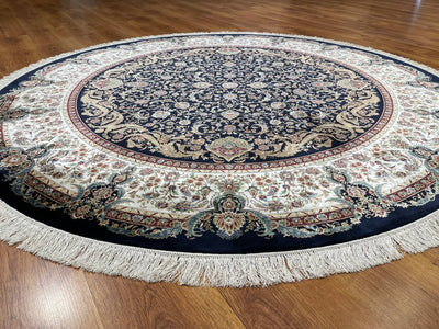 Quality Carpet Bambu Halı Qum Yuvarlak 2036