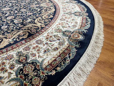Quality Carpet Bambu Halı Qum Yuvarlak 2036