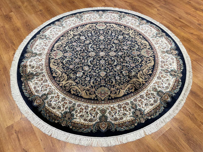 Quality Carpet Bambu Halı Qum Yuvarlak 2036