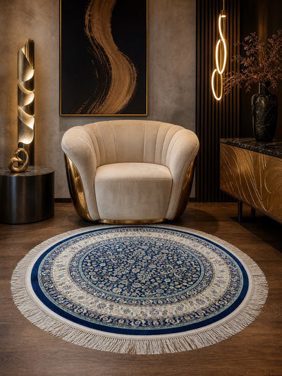 Quality Carpet Bambu Halı Yuvarlak 39758F